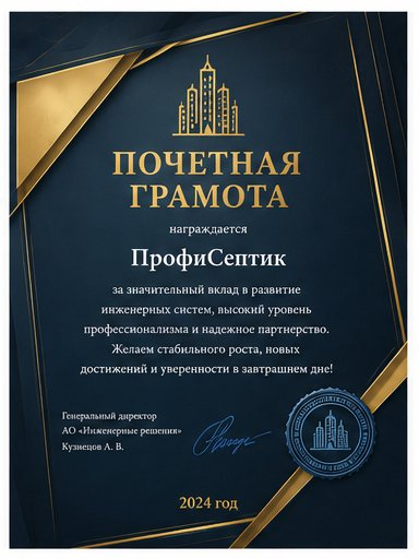 Почётная грамота, 2024